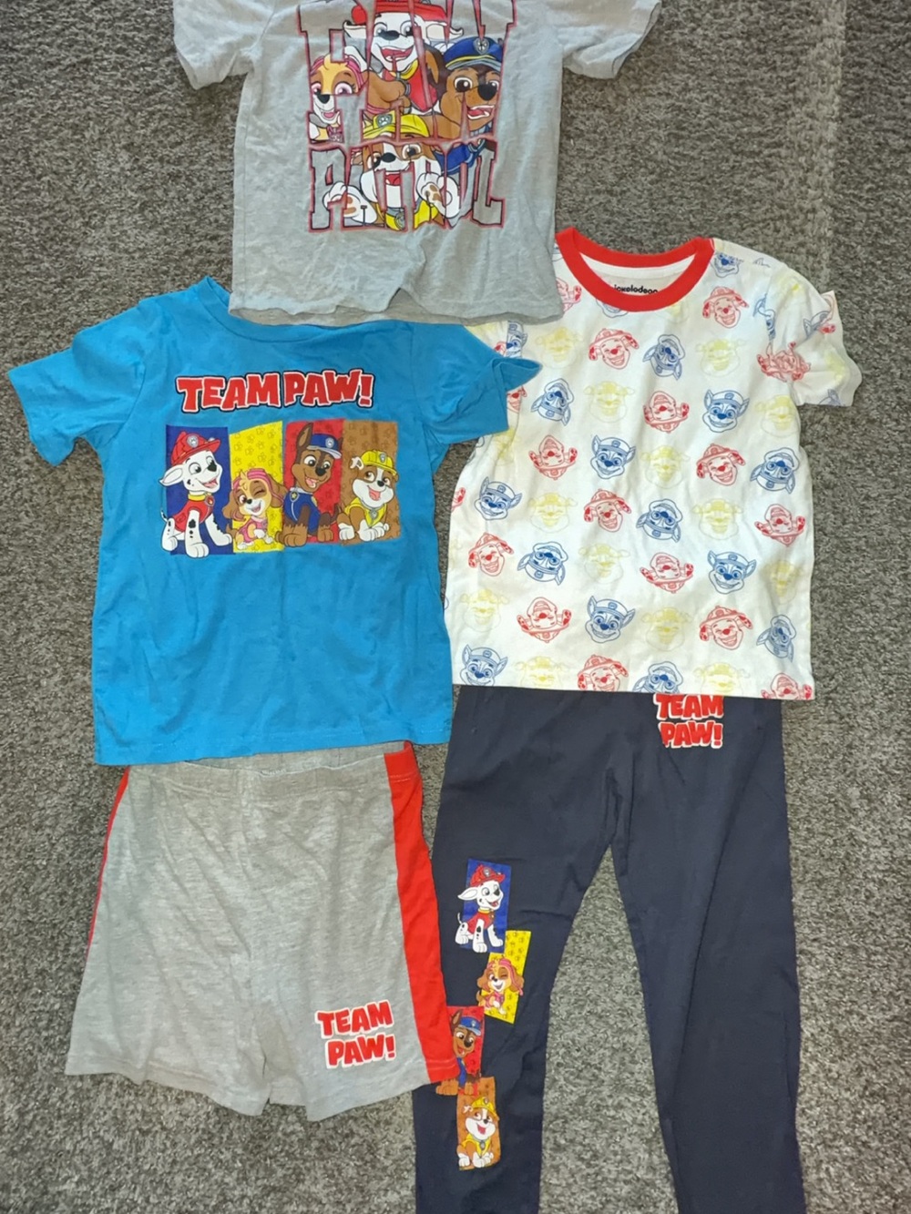 Paw Patrol Kids Pajama Set - Blue/White/Gray/Red
